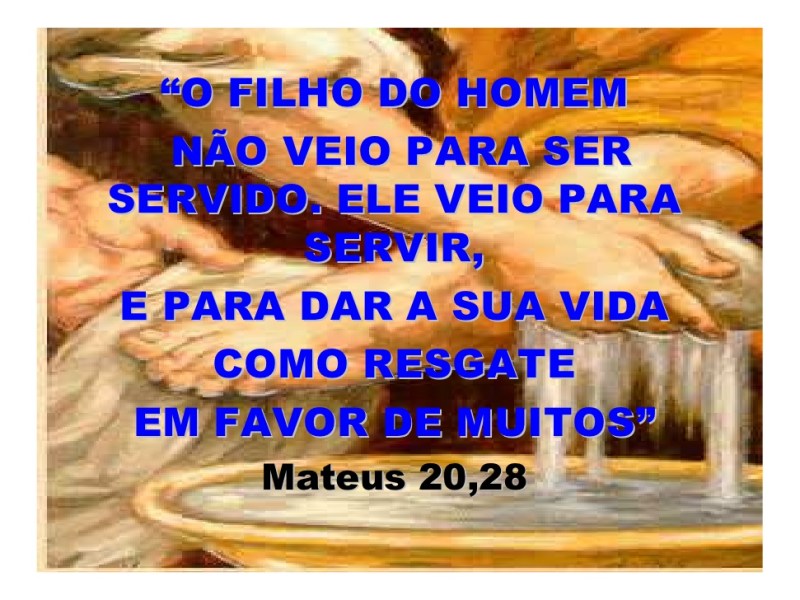 JESUS O MAIOR EXEMPLO DE SERVO